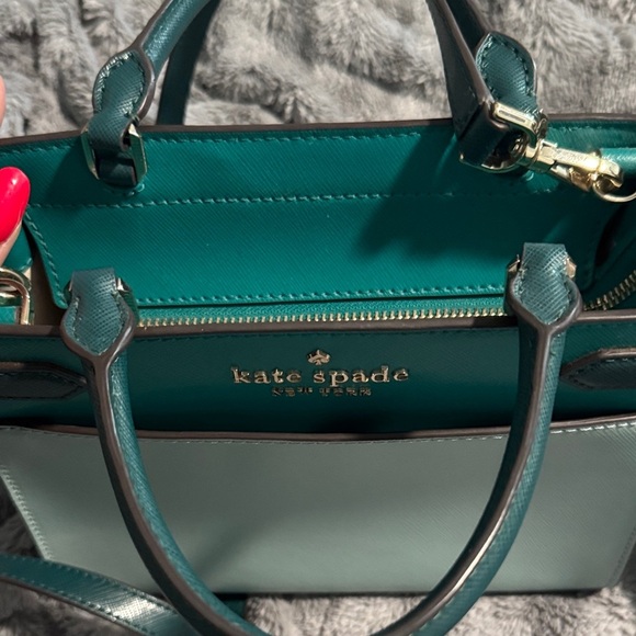 Kate Spade Teal and Mint Satchel - Picture 4 of 6